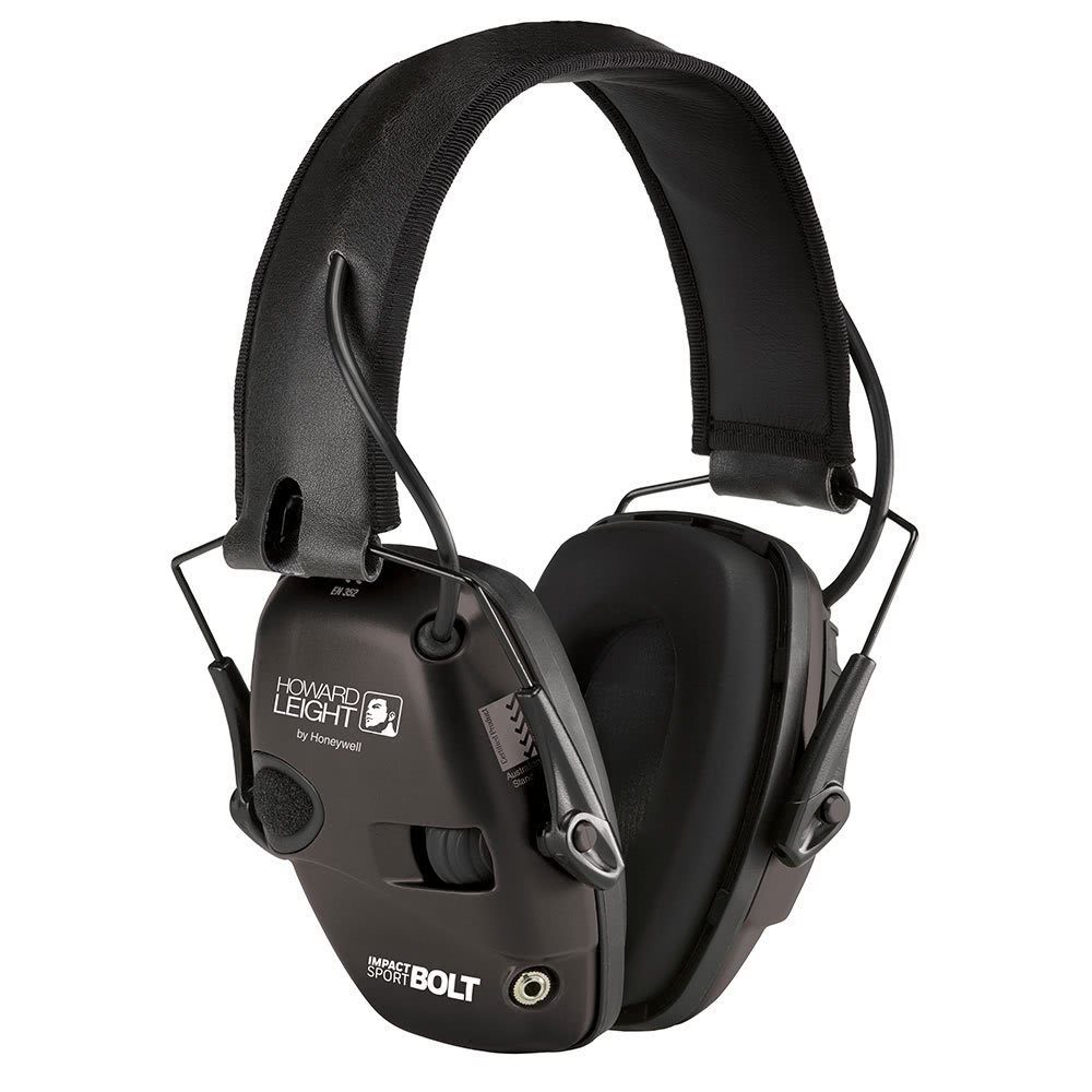 Howard Leight Impact Sport Bolt Electronic Earmuff - Gray - Shooting Accessories
